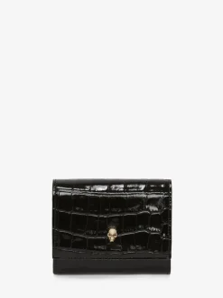 Flash Sale Alexander McQueen Women's Trifold Wallet in Black