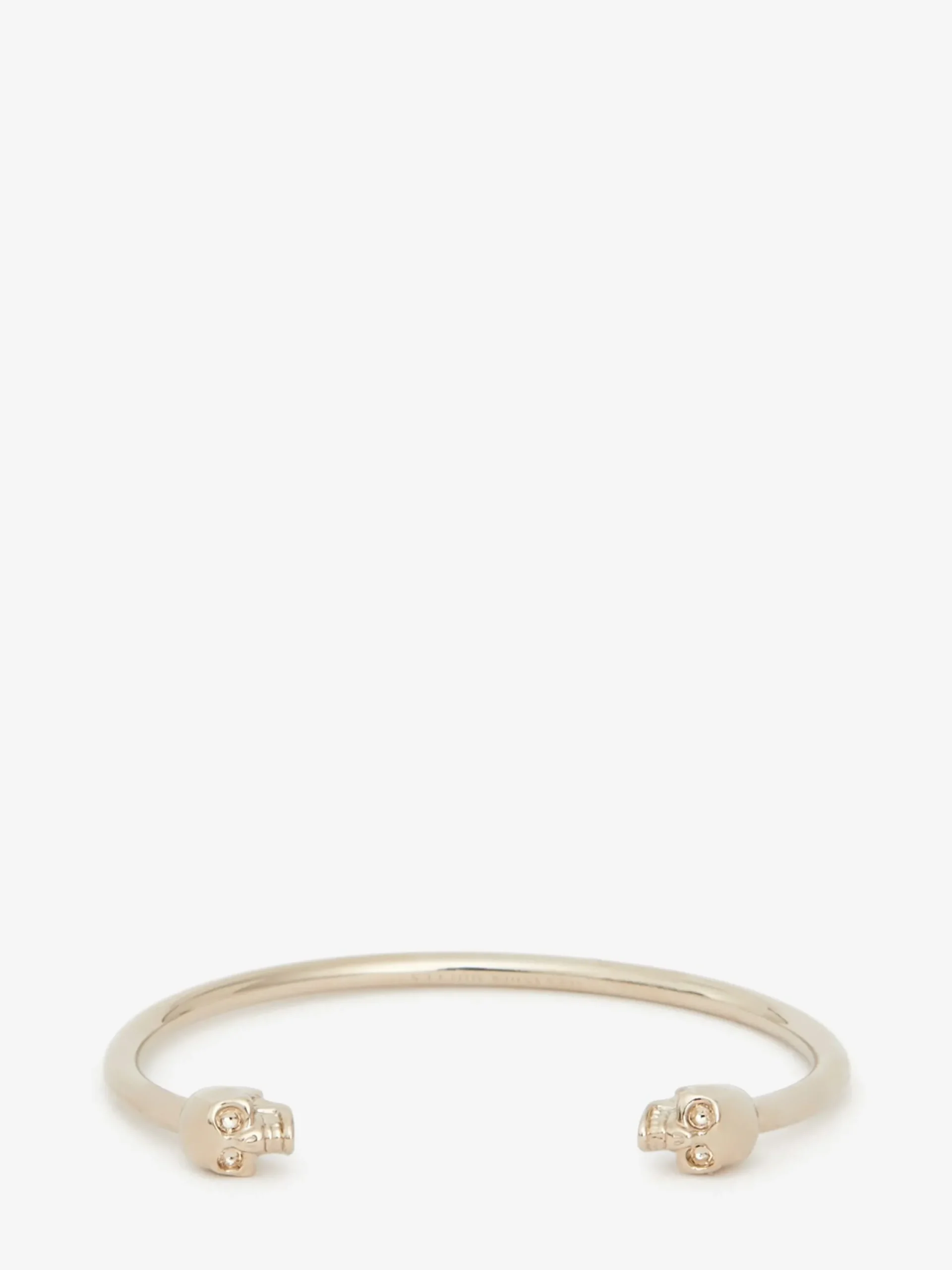 Cheap Alexander McQueen Women's Twin Skull Bracelet in Antique Gold
