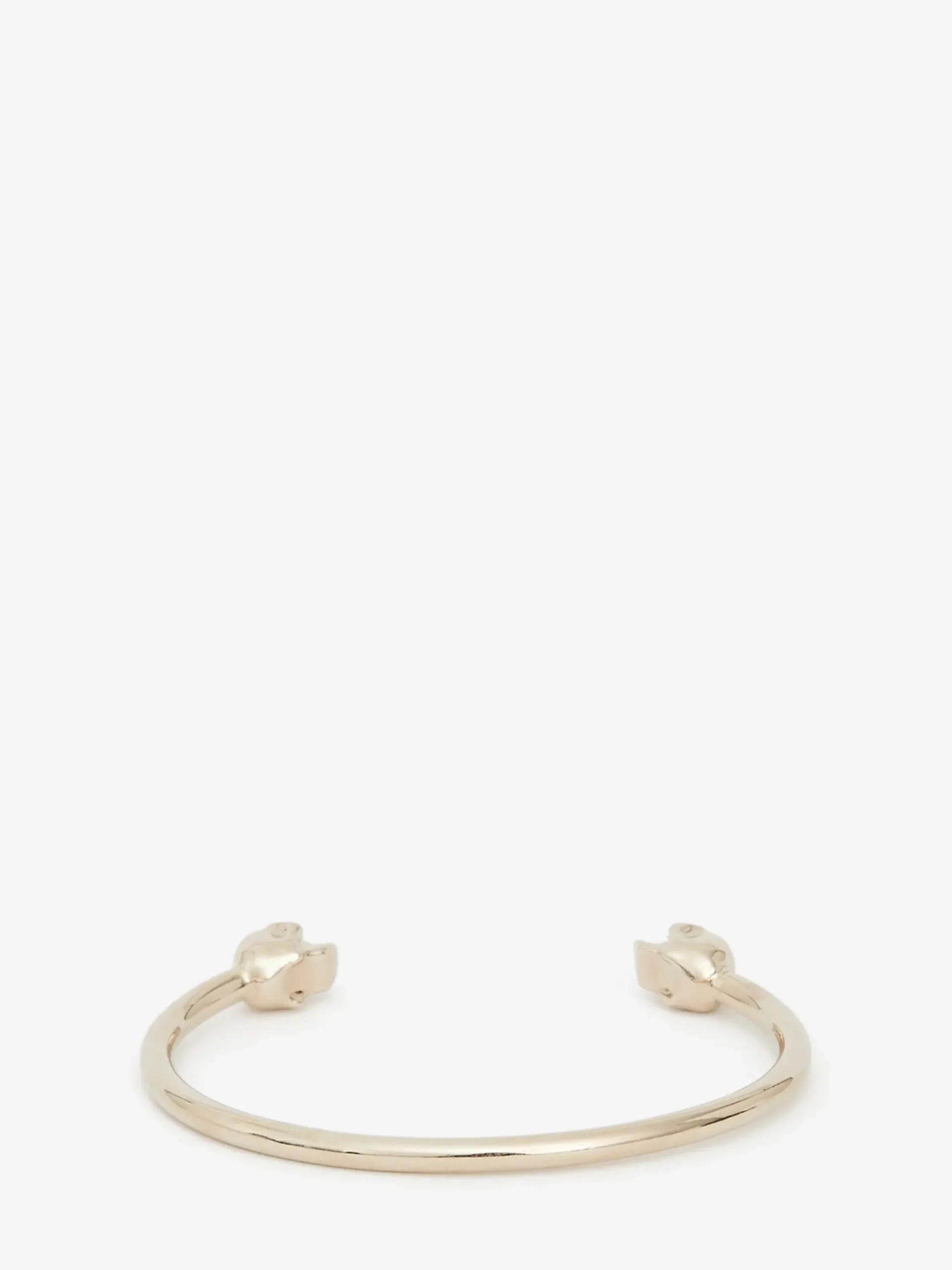 Cheap Alexander McQueen Women's Twin Skull Bracelet in Antique Gold
