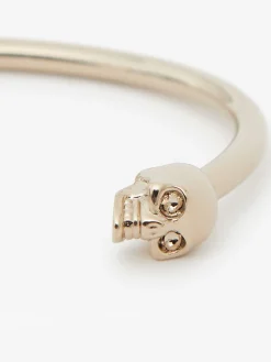 Cheap Alexander McQueen Women's Twin Skull Bracelet in Antique Gold