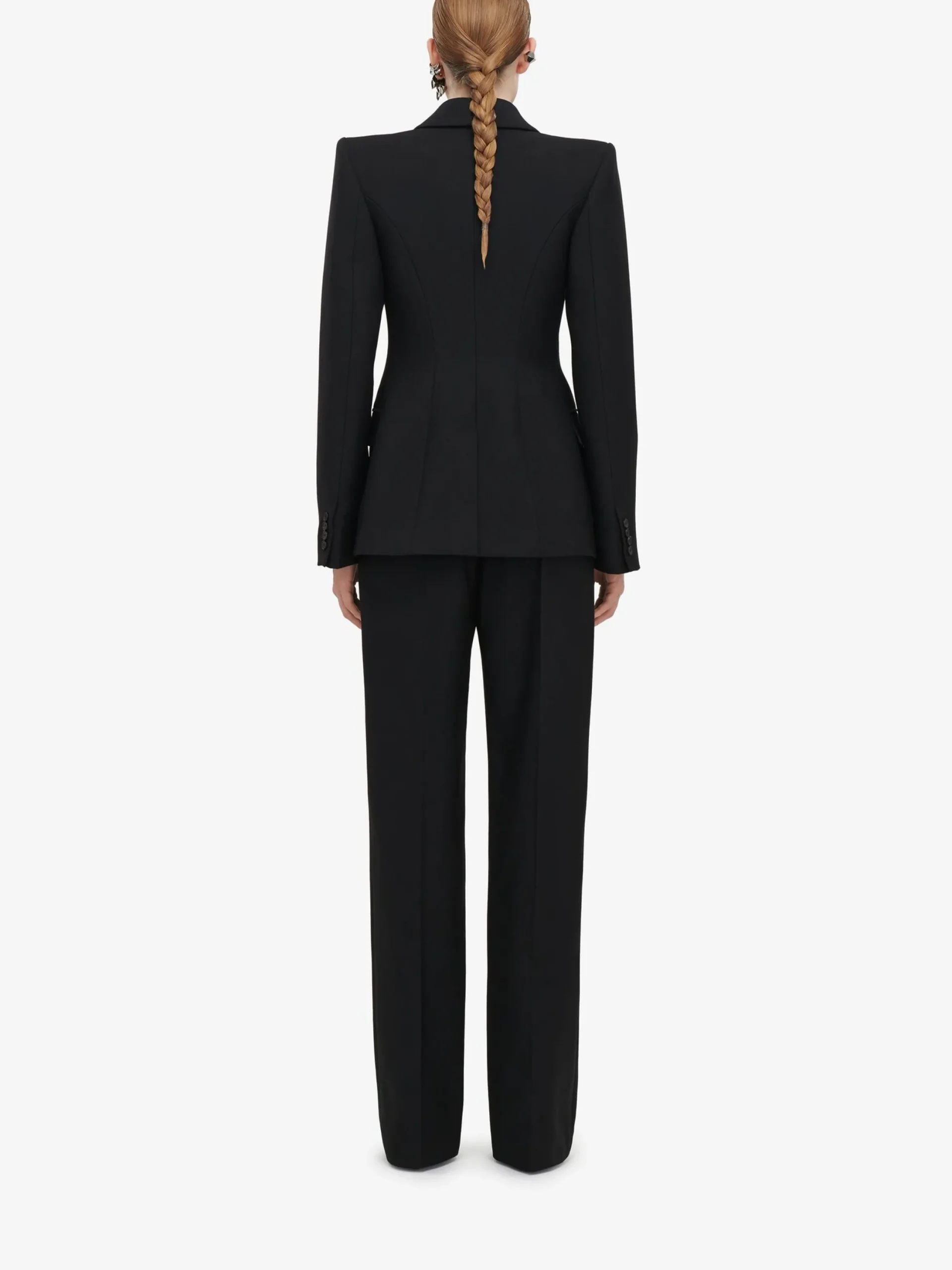Flash Sale Alexander McQueen Women's Upside-down Lapel Jacket in Black